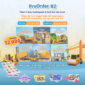 PO 2026 Batch 2 Paket 6 Buku Ensiklopedia Si Kecil Seri Alat Berat