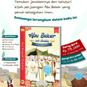 PO 2026 Reguler Hardcover Seri Biografi Sahabat - Abu Bakar Ash Shiddiq