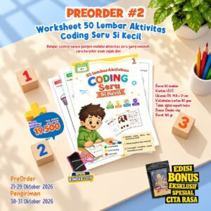 PO2 2026 Worksheet 50 Lembar Aktivitas Coding Seru Si Kecil